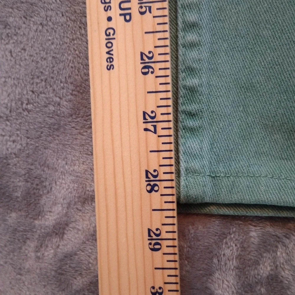 Wrangler Jeans Women 12 Kiwi Green High Rise Straight Leg USA Made Western VTG‎